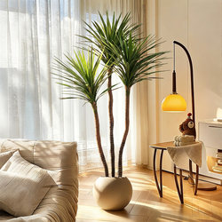 Artificial Green Plant Dracaena, High-End Luxury Potted Plant, Office Decoration, Living Room Floor-Standing Artificial Tree Plant