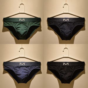 
3 pairs of light and pure cotton sexy boys' personality trendy briefs 2025 men's underwear men's autumn and winter breathable triangles