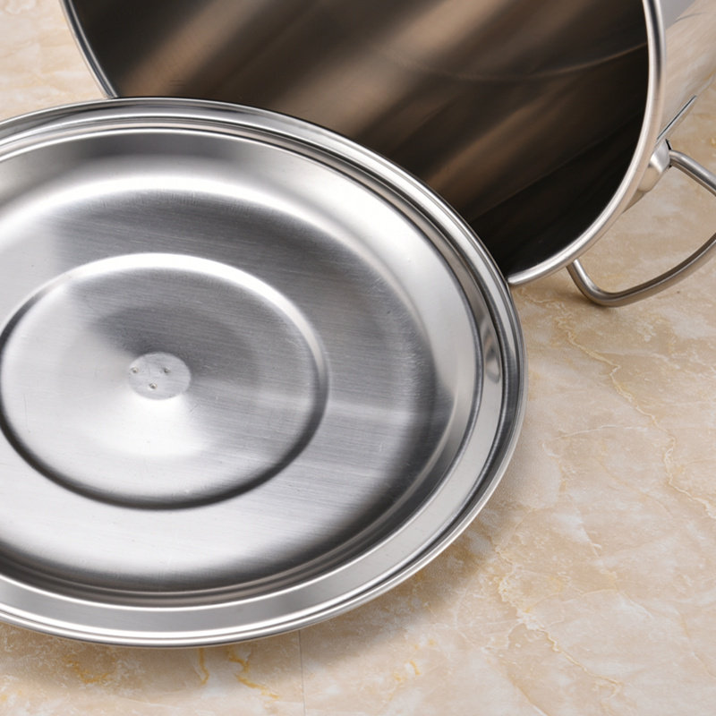 蓋付きステンレス製ミルクティーバケット - 厚みのある金属