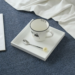 Zakka Wooden White Square Storage Box, Children's Painting Tray, Photo Props, Paint Tray