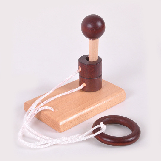 Puzzle Rompicapo in Legno con Corda Intrecciata, Gioco del Labirinto Luban, Gioco di Logica per Adulti e Bambini