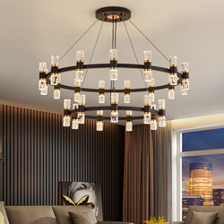 Light Luxury Living Room Chandelier, High-End Italian Minimalist Dining Room Lamp, Modern Simple 2025 New Model Hotel Private Room Lighting Fixtures