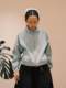 MMBBT solid color stand collar zipper cardigan sweater spring outfit women's new 2025 loose short jacket