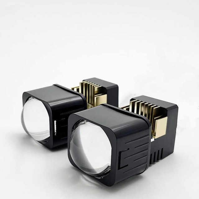Car square light 1.5 inch double light cup matrix lens dual light far ...