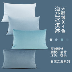 Nordic Velvet Rectangular Sofa Cushion Living Room Pillow Office Chair Lumbar Pillow Headboard Bed Large Backrest