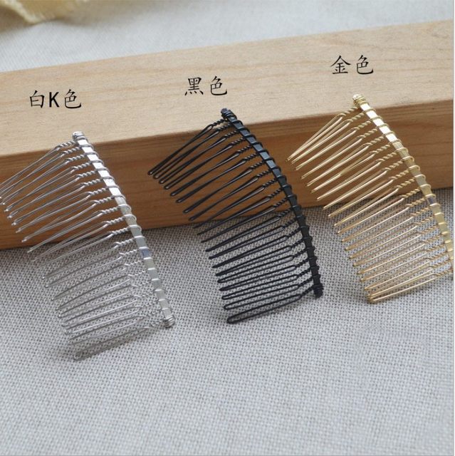 10 bride hair combed hair bangs insert comb veil comb gold plated headband hair accessories DIY accessories accessories