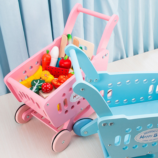 Giocattoli Bambino Anno Carrello Della Spesa Giocattolo In Legno - Technical View