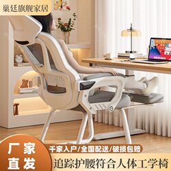 Computer Office Chair, Office Lunch Break Chair, Comfortable Ergonomic Chair for Long Sitting, Home Use, Bow-Shaped Dual-Purpose 0.05kg in 0.05kg Chair