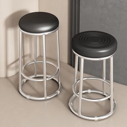 Household High Stools, Island Bar Stools, Bar Stools with Footrests, Practical Stools for Small Apartments, Stools for Use in Front of Counters, Commercial Use for Mobile Phone Stores