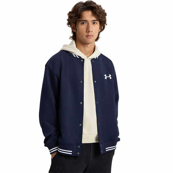 
UA Under Armor couple jackets for men and women KNIT BOMBER baseball uniform training casual sports jacket 1389368