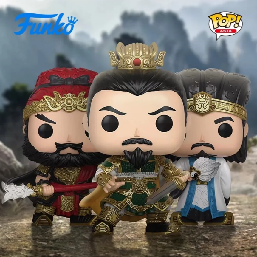 Funko Pop亚洲限定三国关羽张飞赵云孙权曹操黄忠吕布诸葛亮刘备-Taobao