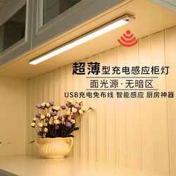 Hand-Scan Sensor Light Rechargeable Led Wireless No-Wiring Kitchen USB Touch Wardrobe Light Strip Magnetic Cabinet Light Strip