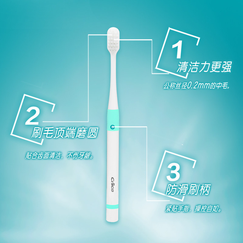 나이스 칫솔 부드러운 모 혀 긁는 도구 겸용 나노 이중층 브러시 필라멘트 남성용 가정용 구강 청소 케어 -