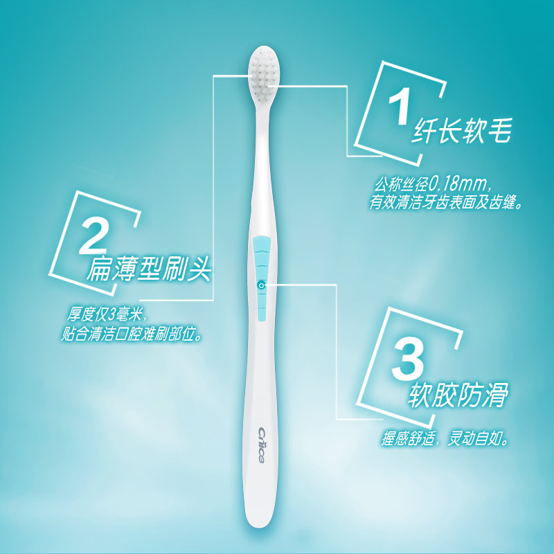 나이스 칫솔 부드러운 모 혀 긁는 도구 겸용 나노 이중층 브러시 필라멘트 남성용 가정용 구강 청소 케어 -