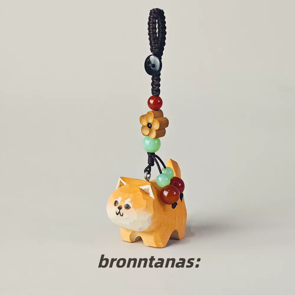 柴犬挂件小狗钥匙扣木雕挂饰周边书包挂件生日礼物女礼品