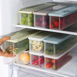 Noodle Storage Box Rectangular Refrigerator Kitchen Food-Grade Sealed Fresh-Keeping Box with Lid for Grains, Noodles, and Pasta