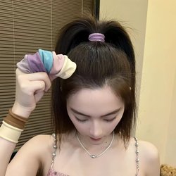 2024 New Style Super Soft High Elasticity Skin-Feel Hair Tie Ultra-Wide Seamless Simple Multi-Color Hair Band