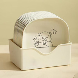 Cartoon Bone Plate for Home Use, Bone Residue Tray, New Style Dish for Food Preparation, High-End Tabletop Plastic Plate, Light Luxury