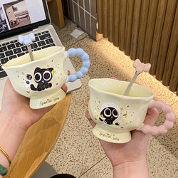 ins High-Quality Birthday Gifts for Girls, Souvenirs, Luo Xiaohei Ceramic Cup Gift Box, Mug Gift