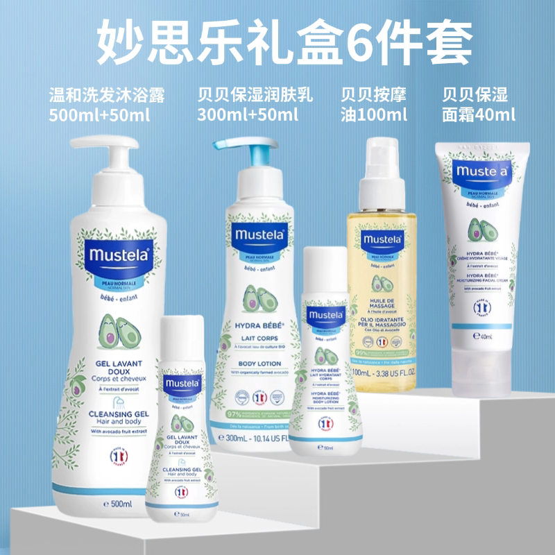 Mustela Poklon set za novorođenče Šampon, kupka i hidratantna
