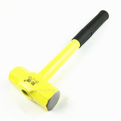 Emergency Rescue Forged Steel Spray-Painted Steel Pipe Handle Octagonal Hammer Steel Handle National Standard Hammer Head Iron Hammer Large Hammer Hand Hammer