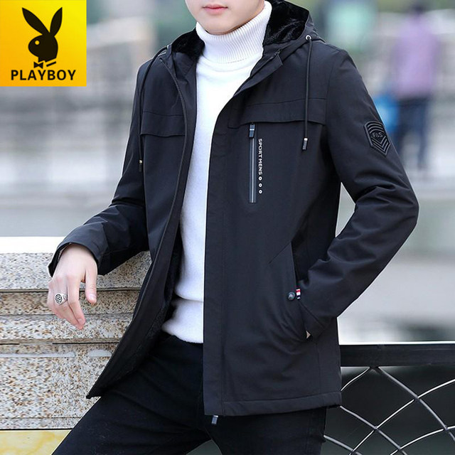 Playboy Spring and Autumn Jacket Men's Mid-Length Sports and Casual ...