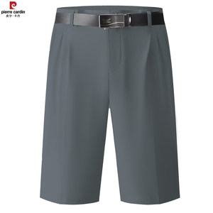 
Pierre Cardin dad summer shorts men's outerwear high-waisted loose deep-fit middle-aged and elderly men's suit shorts thin