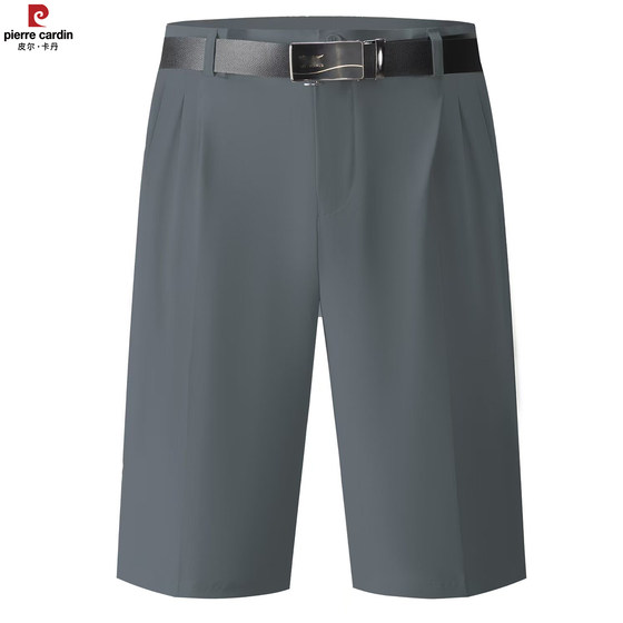 
Pierre Cardin dad summer shorts men's outerwear high-waisted loose deep-fit middle-aged and elderly men's suit shorts thin