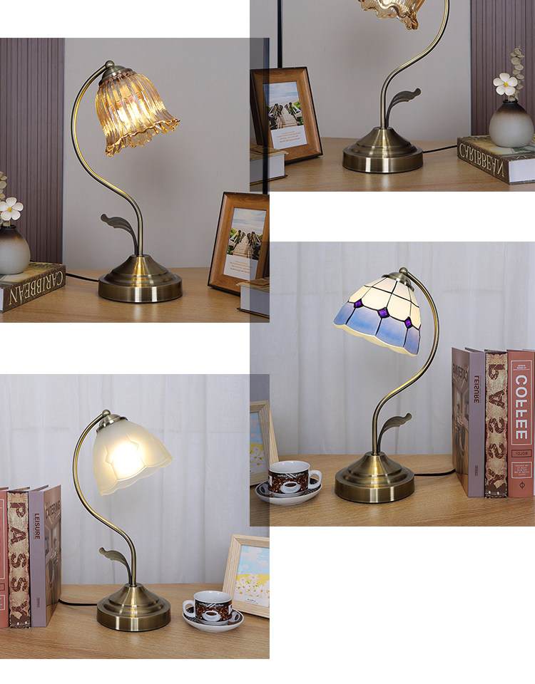 ノルディック様式のベッドサイドランプ - 寝室と勉強部屋用のLED