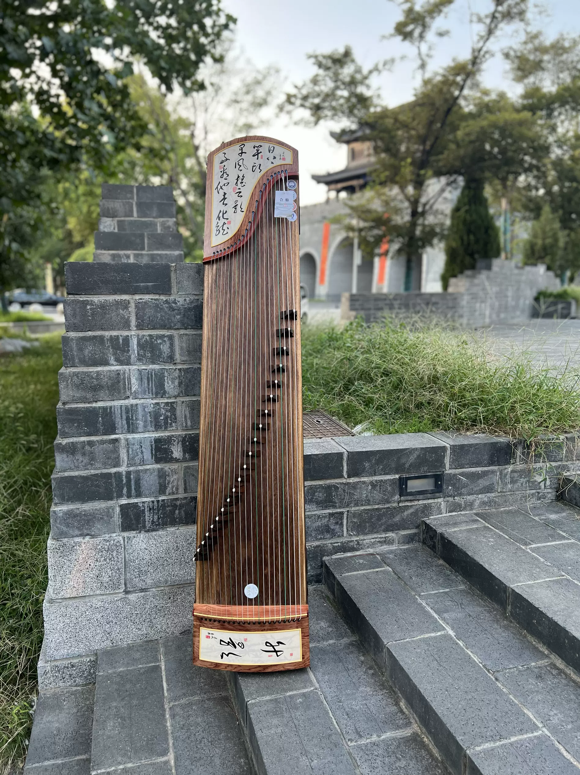 古筝 锦鸣乐古筝135黑檀小挖筝静夜阑珊