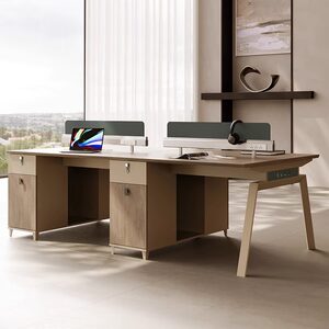 
Staff desk staff desk and chair combination modern simple four-person screen card space company office table