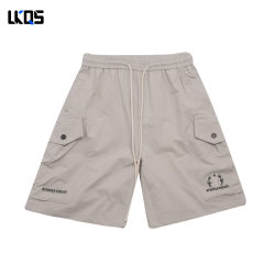 Lockhart Knight Fashion Brand 25 Summer Men's Casual Pants Shorts Fitted Quarter Pants Personalized Wear Drawstring Fashion Pants