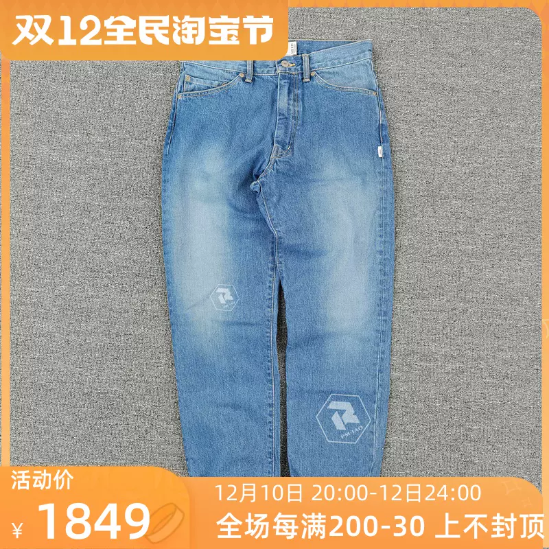 飄渺現貨WTAPS BLUES BAGGY TROUSERS COTTON DENIM牛仔褲男20AW - Taobao