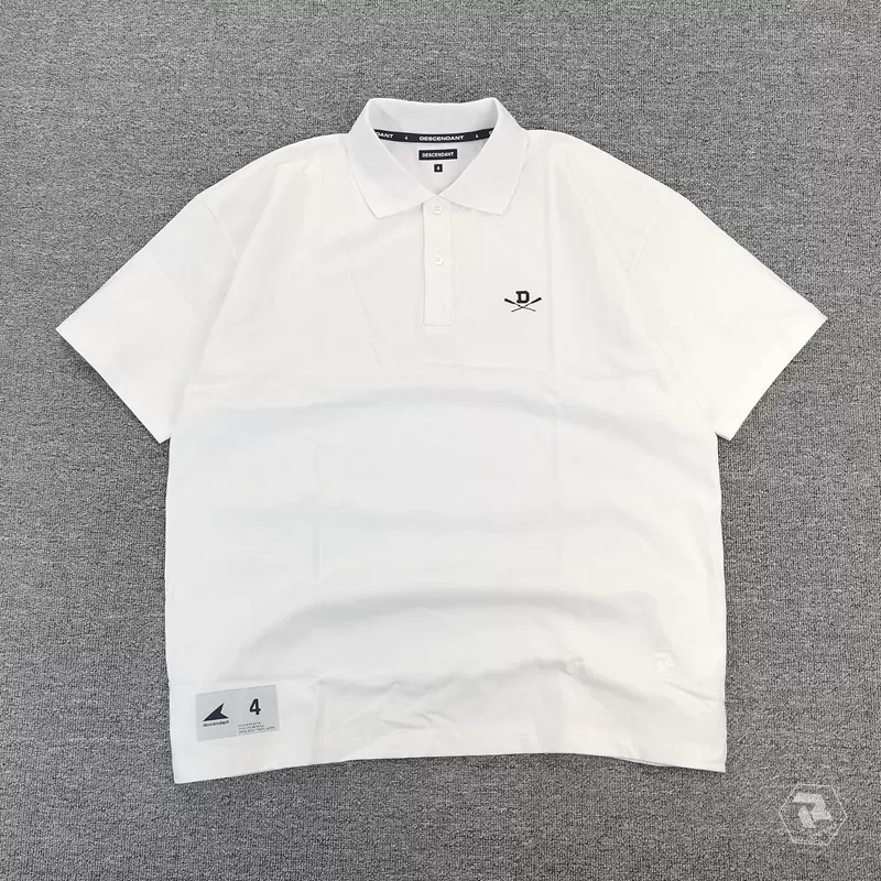 DESCENDANT CROSSPADDLE POLO SS サイズ3 ホワイト DESCENDANT CROSSPADDLE POLO SS サイズ3 ホワイト