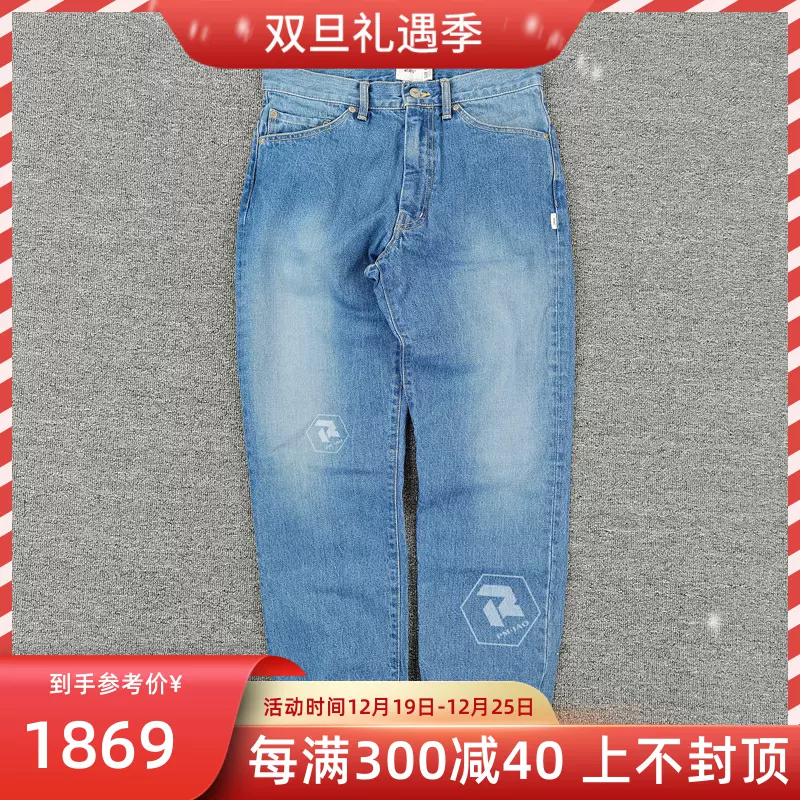 飄渺現貨WTAPS BLUES BAGGY TROUSERS COTTON DENIM牛仔褲男 20AW-Taobao