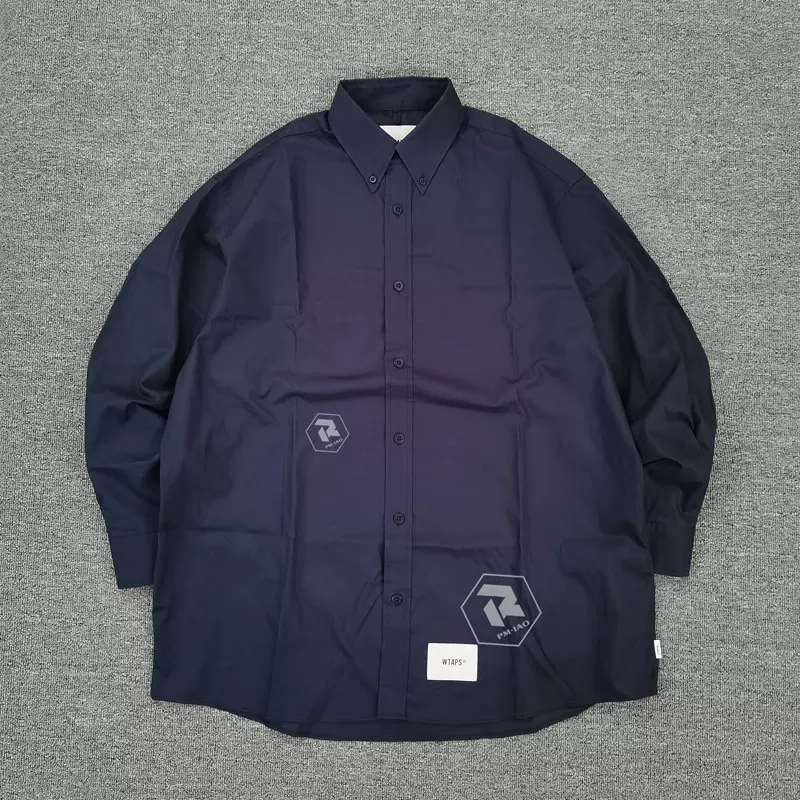 飘渺现货WTAPS BD 02 LS COTTON. TWILL西山彻纯色长袖衬衫男21AW-Taobao