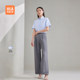 HLA/Hailan Home Commuter Short Sleeve Striped Micro-Stretch Shirt Summer New Business Ladder Women's Formal Shirt