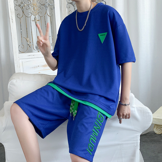 Ensemble Survêtement été Pour Hommes - T-shirt Et Short Manches Courtes, Tailles M à 5XL, Décontracté Sport