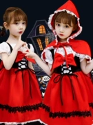 Váy Cô bé quàng khăn đỏ cho trẻ nhỏ, váy công chúa trẻ em, trang phục hóa trang Halloween cho bé gái