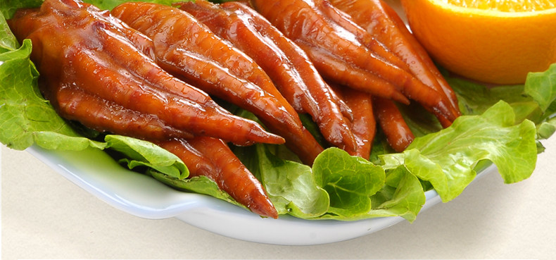 贻庆正宗洪濑鸡爪零食 福建特产小吃真空卤味风爪子400g两包包邮