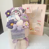 Sanrio, мультяшная детская кукла на день Святого Валентина, букет, подарок на день рождения