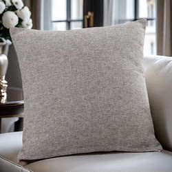 Solid Color Linen Throw Pillow, Simple Sofa Cushion, Bay Window Pillow, Bed Headboard Large Backrest Cushion, Pillowcase, Cushion Cover