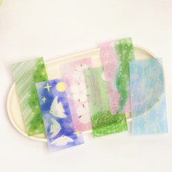 Dog's Gratitude Bookmark Packaging Bag Card Packaging Bag Sticker A6 Sticky Notes 135g Sulfuric Acid Paper