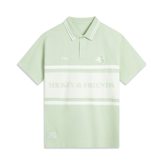 
Li Ning T-shirt men's short-sleeved summer Disney joint breathable loose casual POLO shirt APLV501