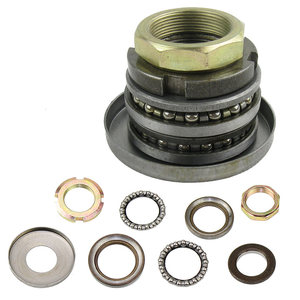 电动车福喜钢碗摩托车巧格125鬼火一 代下联板转向波盘方向柱轴承