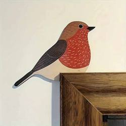 Cartoon Wooden New Style Cute Decorative Door Frame Socket Picture Frame Door Top Ornament Decoration Home Gardening Decoration Bird