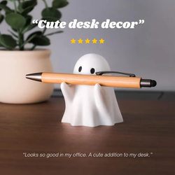 Creative Ghost Pen Holder Office Home Desktop Cute Small Ornament Resin Ornament Halloween Gift Creative Gift