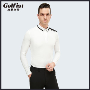 
Golf long-sleeved T-shirt men's spring and autumn comfortable sports golf clothing tops men's quick-drying jersey white
