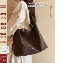 Nanfeng Chio2Nd Ink Jade Forest Tote Bag Women's Large Capacity Commuter Bag Lazy and Relaxed Style Shoulder Bag