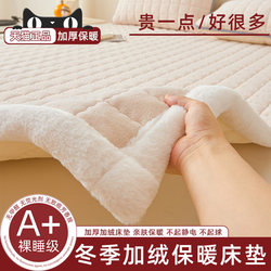Mattress for Home Bedroom, Warm Mattress Pad with Fleece, Thickened Winter Mattress Pad, 1.68m Warm Mattress Pad